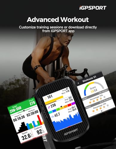 Wireless Bike Computer GPS with Touch Screen & Offline Map - BSC300T