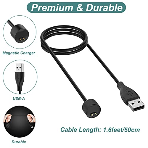 2-Pack Charger for Amazfit Band 5 & Xiaomi Mi Band 7/6/5 - 1.6ft