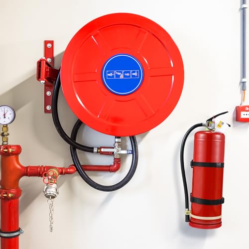 Suzile Fire Extinguisher Metal Bracket Holder Wall Mount Compatible with 5 Pound Fire Extinguishers(2 Pcs)