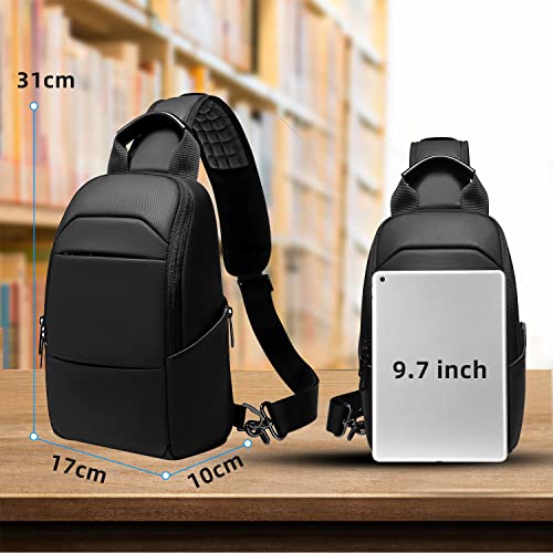 Waterproof Men’s Small Crossbody Messenger Bag with Adjustable Strap