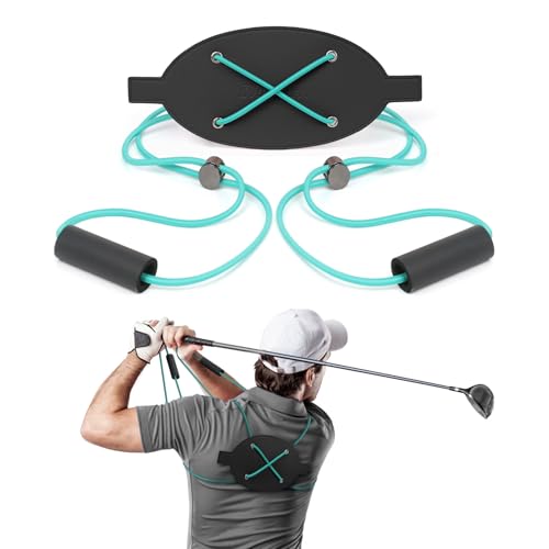 DMYTRSTDE Black Golf Swing Rotation Trainer Strap for Body Turn & Consistency