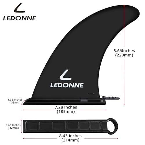 9-Inch SUP Replacement Fins - 2 Pcs with Pin Retainer