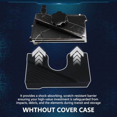 Black Garmin Livescope Plus LVS34 Transducer Cover - Custom Fit & Impact Resistant