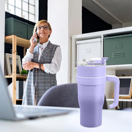 30/40 oz Tumbler Replacement Lid with Straw - Purple