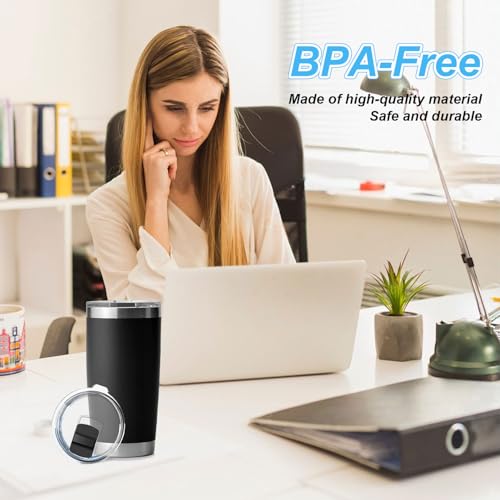4 Pack 20 oz Tumbler Replacement Lids with Magnetic Slider - BPA Free