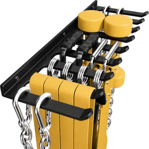 Wall-Mounted Gym Storage Rack for Resistance Bands & Workout Gear
