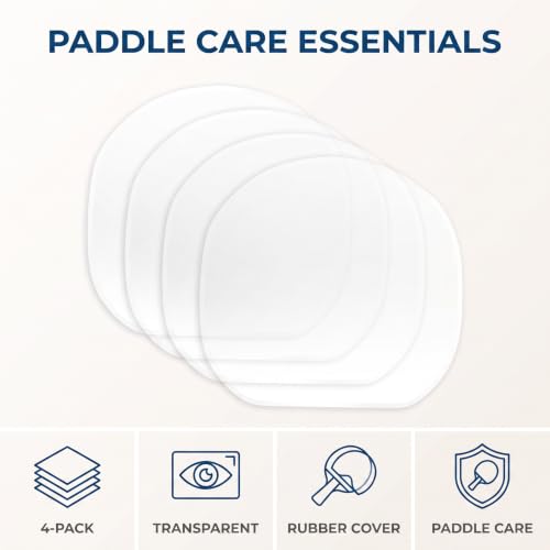 Table Tennis Racket Protective Film - 4 Transparent Adhesive Covers
