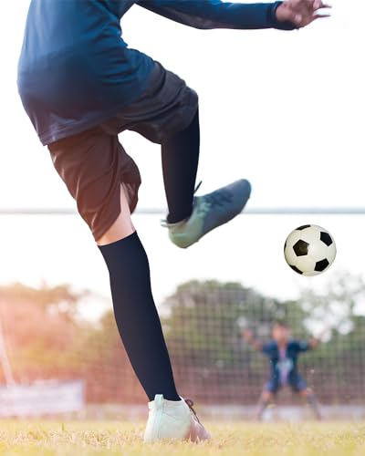 High Football Socks - Medium Size - Blue and White