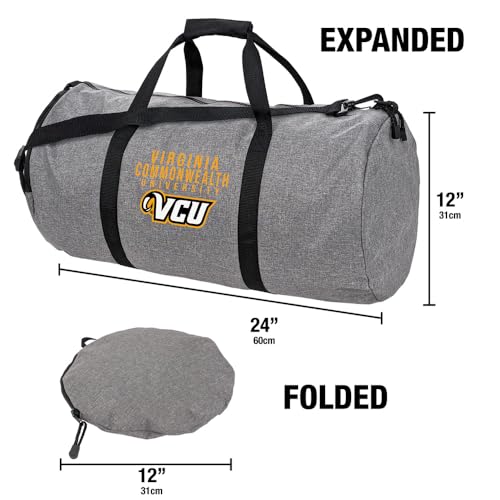 Lightweight Duffel Bag with VCU Rams Logo - One Size