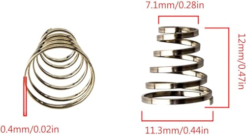 10-Piece Stainless Steel Bike Quick Release Skewer Springs Set