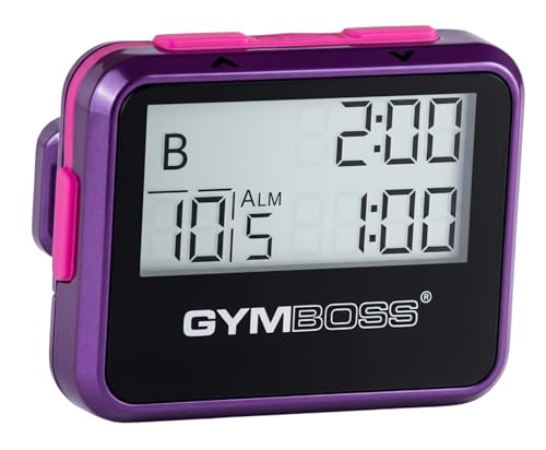 Interval Timer and Stopwatch - Compact Violet/Pink Design