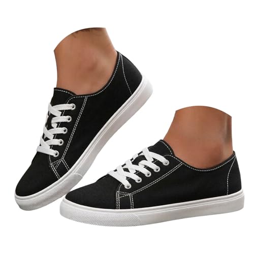Slip-On Canvas Sneakers for Women - Comfortable Lightweight 6.5