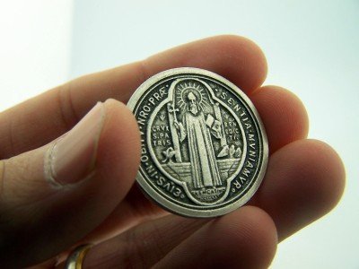 Saint Benedict Pocket Prayer Token Medal - 1 1/8 Inch