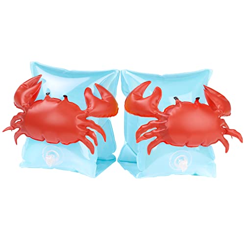 Inflatable Armbands for Kids 3-6 Years - Crabby Blue Floaties