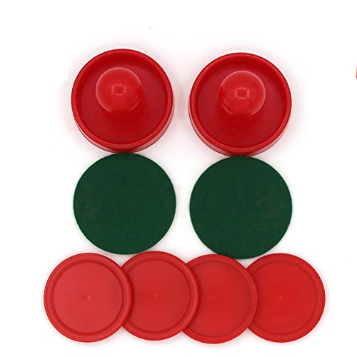 8 Pcs Mini Air Hockey Pushers & Pucks - 60mm Replacement Set
