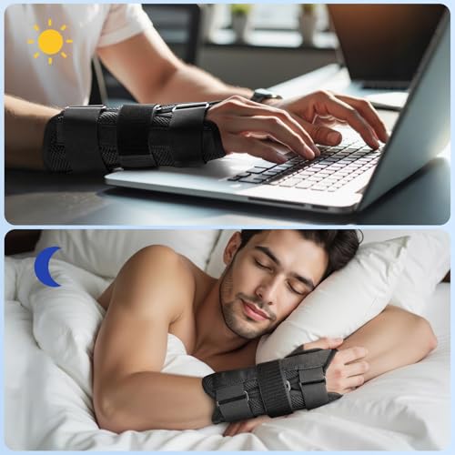 Wrist Brace for Carpal Tunnel - Adjustable Night Support Right Hand