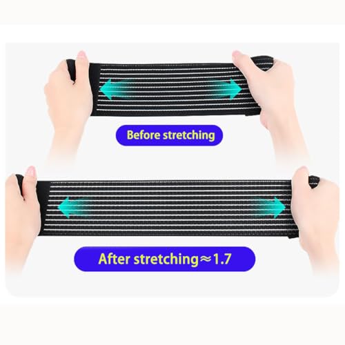 Elastic Knee Compression Wrap Bandage - 70.8 Inch - One Size