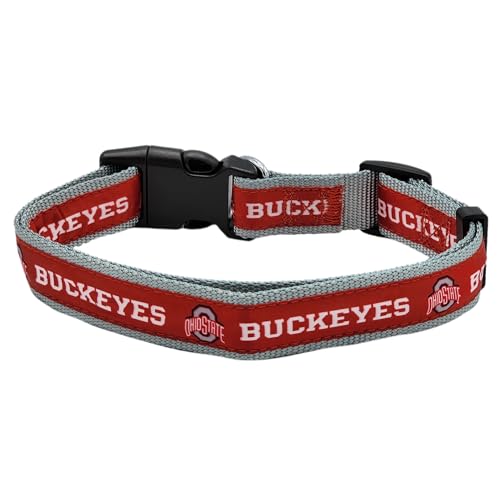 Ohio State Buckeyes Dog Collar - Medium NCAA Licensed Pet Collar