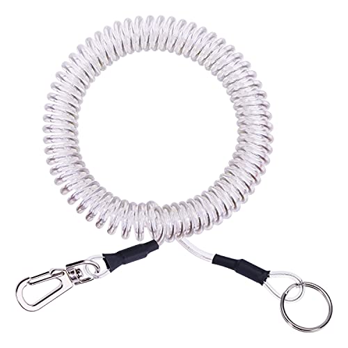 Retractable Fishing Coil Lanyard - Transparent Color