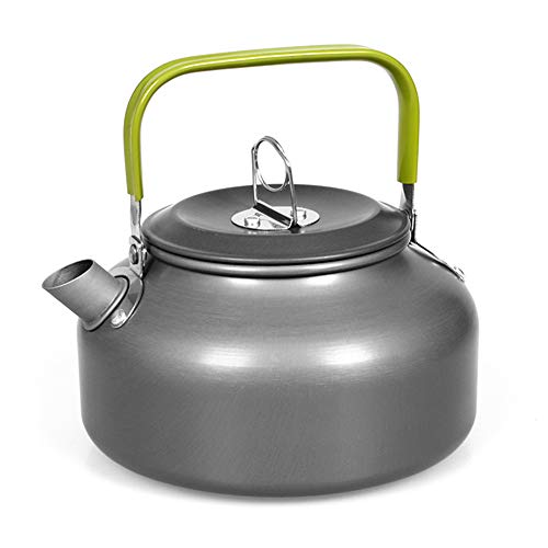 DoorSlay 0.8L Camping Kettle Tea & Coffee Pot Portable Aluminum with Foldable Handle