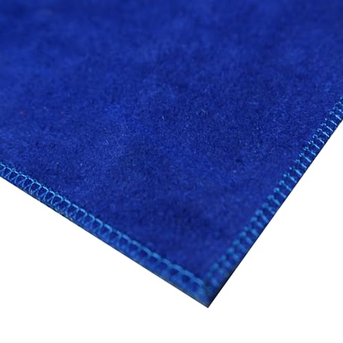 ELITE Royal Blue Leather Bowling Shammy Pad Premium Ball Cleaner