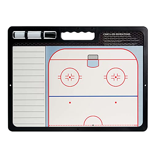 Hockey Coaches Clipboard Double-Sided Dry Erase Board with Marker - Murray Sporting Goods