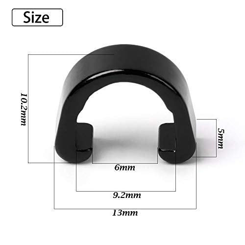 20-Piece Aluminum Alloy Bike Cable C-Clips for Clean Lines