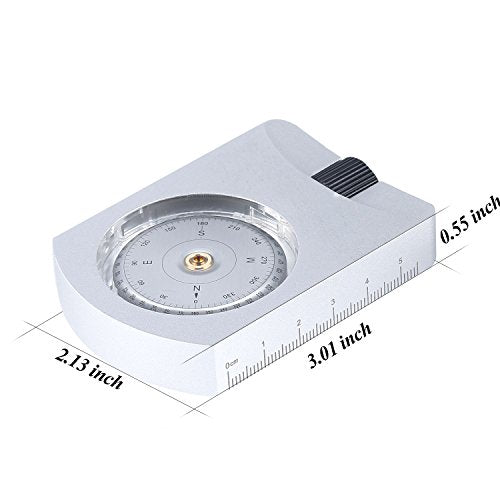 Mini Aluminum Clinometer - Angle & Height Measurement Tool