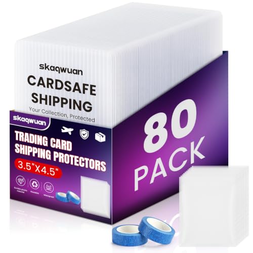 80 Pack Trading Card Shipping Kit - Soft Sleeves & Tape
