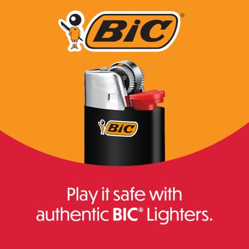 BIC Maxi Pocket Lighters - Long-Lasting, Child-Resistant, 10-Pack