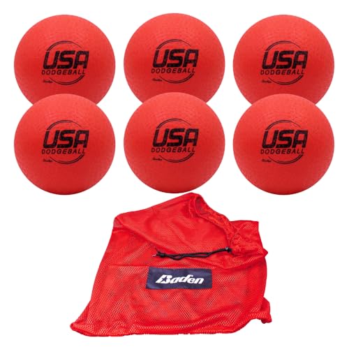 7 Inch No Sting Dodgeball - Soft Grip, Red - Single or 6-Pack