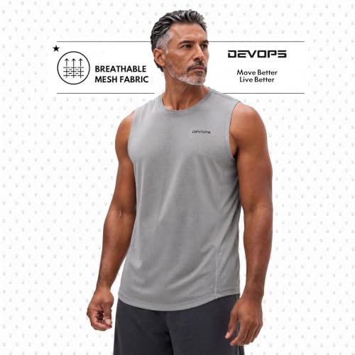 Men's Sleeveless Muscle Tank Top - 3 Pack, Moisture Wicking Activewear
