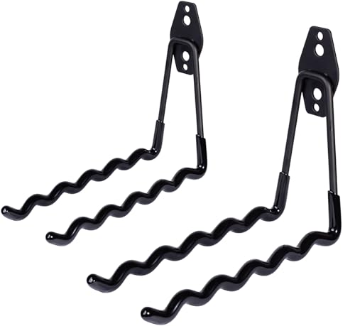 ZHMY Black Tennis Racket Storage Hanger Wall Hooks for Garage & Sports
