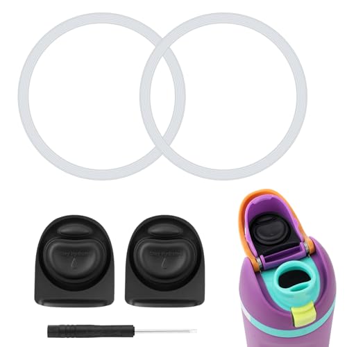 Replacement Water Bottle Stoppers & Silicone Seal Rings Set
