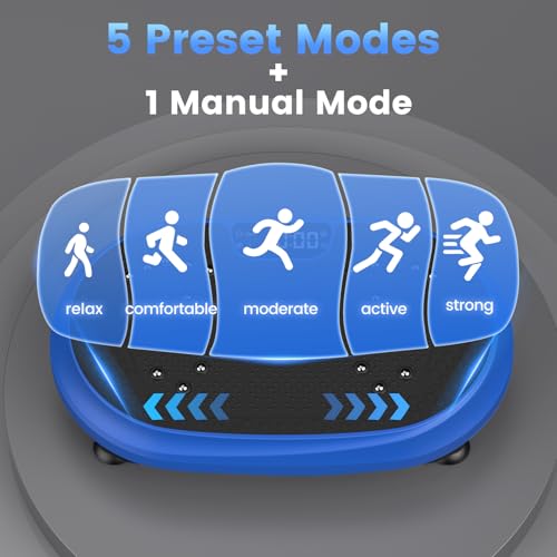 Vibration Plate Exercise Machine for Full Body Workout & Lymphatic Drainage