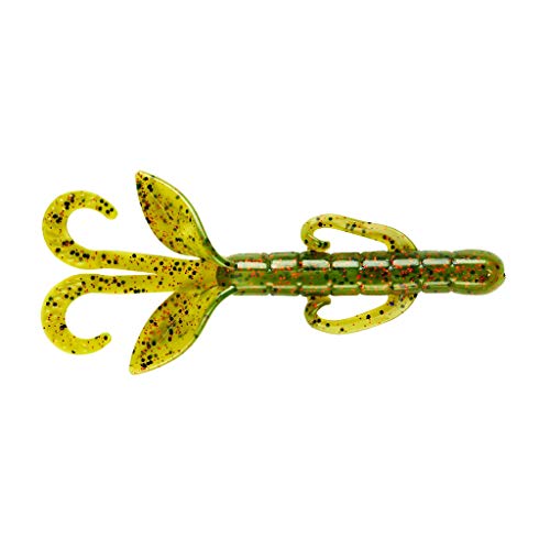 YUM Christie Critter Swimbait Fishing Lure - 4.5" Watermelon Red Flake