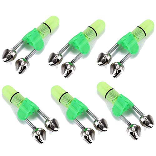 Fishing Bell and Night Light Kit, 20 Pcs Fish Bite Bait Alarm with