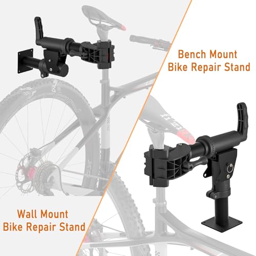 CHEPARK Bike Repair Stand Wall Mount & Bench Mount - Max 88lbs