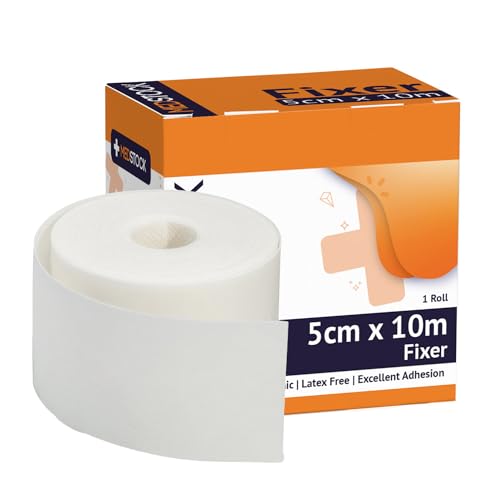 MEDSTOCK Non-Woven Fabric, White Fixer Roll, 2" x 11 yds, 1 Roll, Wound Care, Adhesive Dressing Tape, Medical Device Securer, Flexible and Soft, Stable and Dependable, Increases Patient Comfort