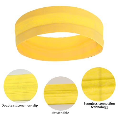 6-Pack Non-Slip Athletic Sweat Headbands - Orange, Magenta, Sky Blue, Purple, Yellow, Light Green
