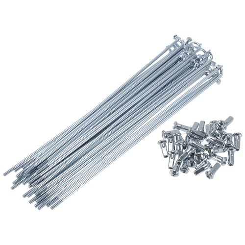 Bicycle Spokes 12G 170mm - Carbon Steel, 36 Pcs Set - 6.69"