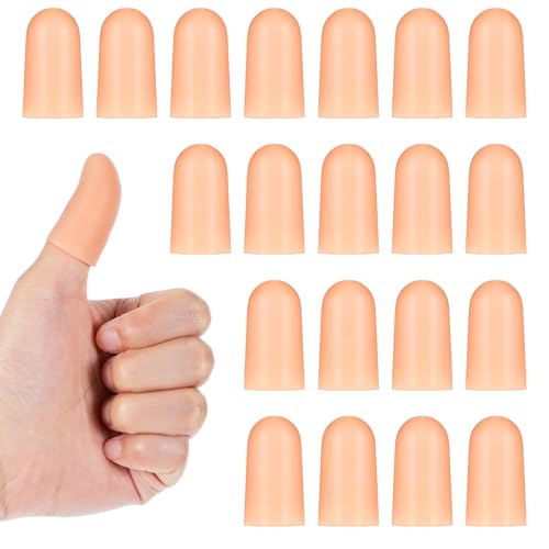 20pcs Reusable Gel Finger Cots - Silicone Finger Protectors