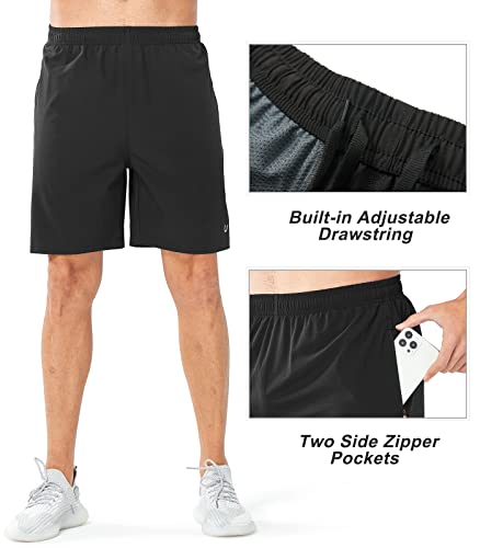 Men's Athletic Running Shorts | Quick Dry, Lightweight, Adjustable Waist, UPF 50+