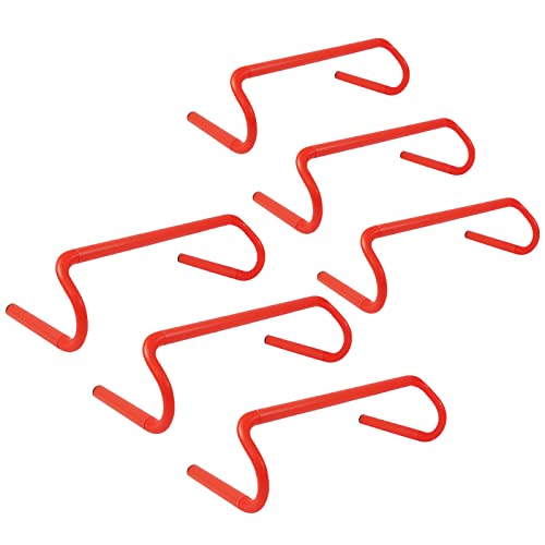 6 Pack Agility Speed Training Hurdles - 6" Detachable - Orange