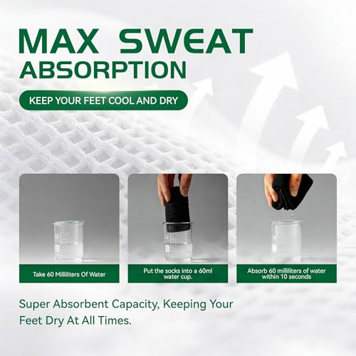 Men's Cushioned Crew Socks - Arch Support, 1 Pair