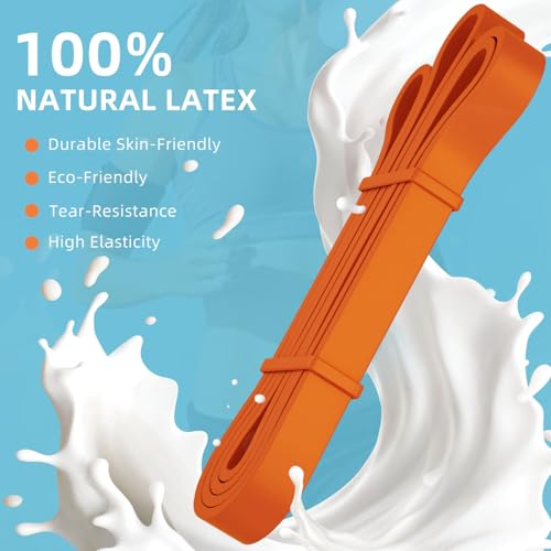 Natural Latex Pull Up Assist Resistance Band for Exercise - Orange