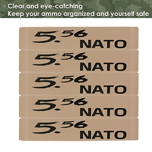 Durable Silicone Magazine Bands - 5.56 NATO, 300 Blackout, .223 Remington - 5 pcs - Khaki & Black