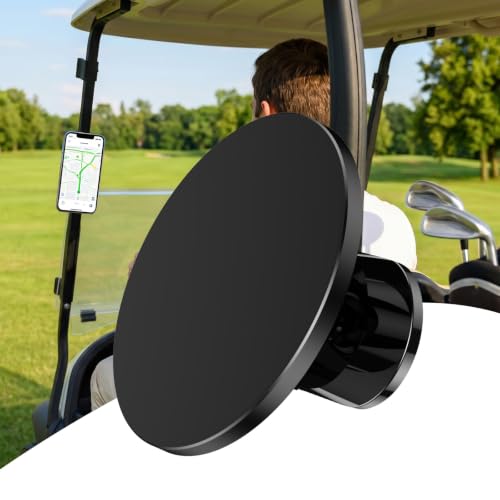 Magnetic Golf Cart Phone Holder - 360° Rotatable Mount for iPhone
