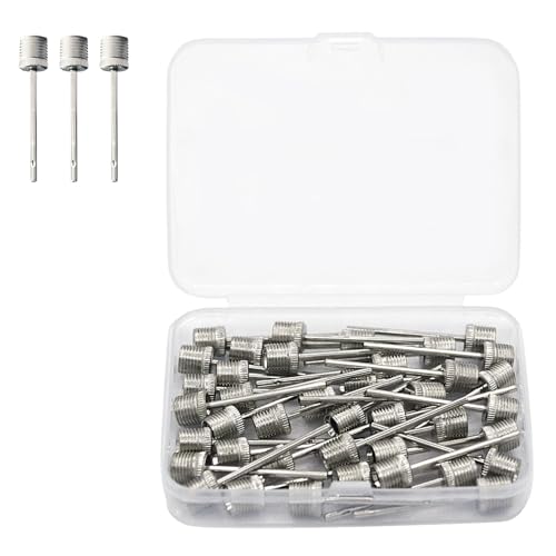40 Pack Ball Pump Needles - Heavy Duty Inflating Pins for Sports Balls