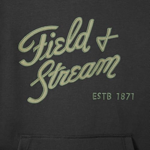 Field & Stream Tackle Twill French Terry Hoodie Black Large Unisex
